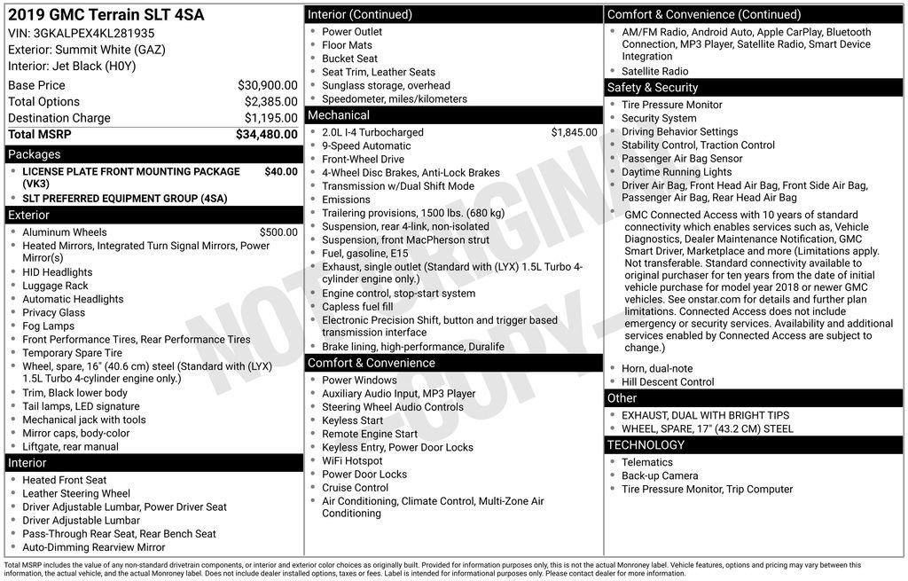 Used 2019 GMC Terrain SLT image 6