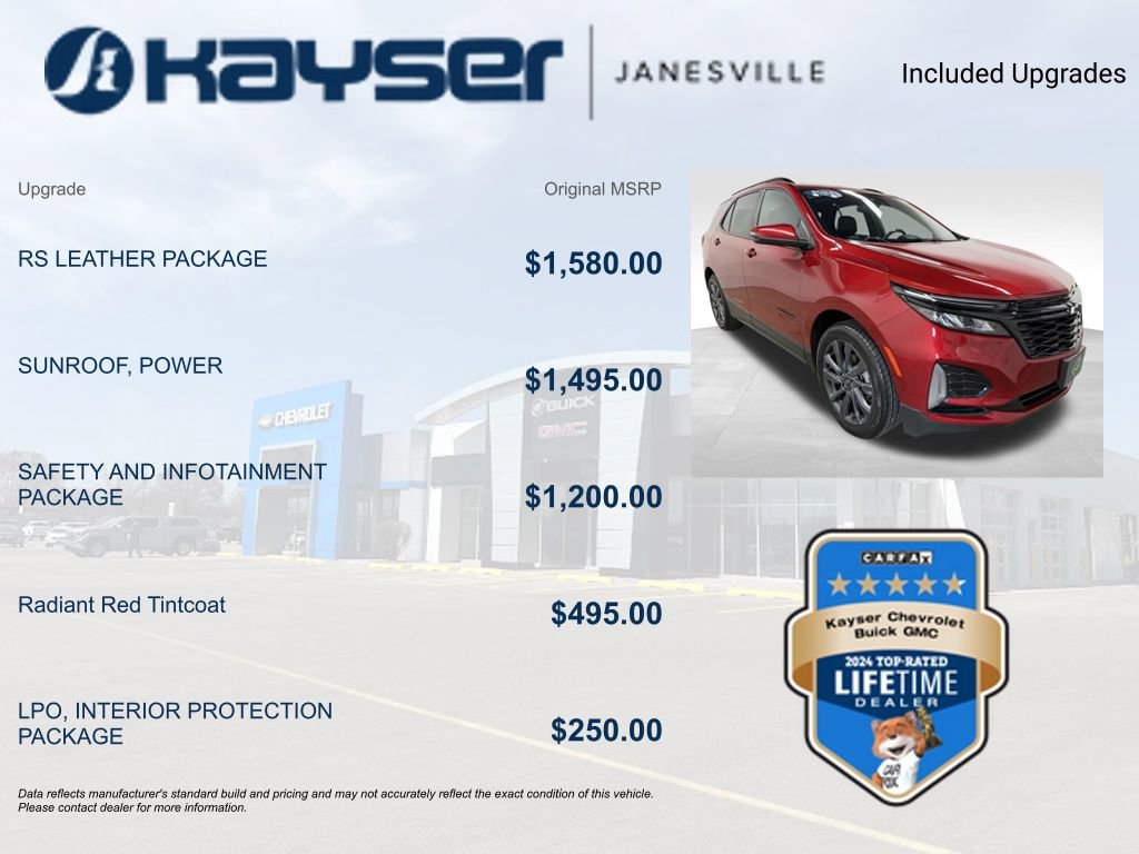 Certified 2024 Chevrolet Equinox RS w/ RS Leather Package FWD image 2