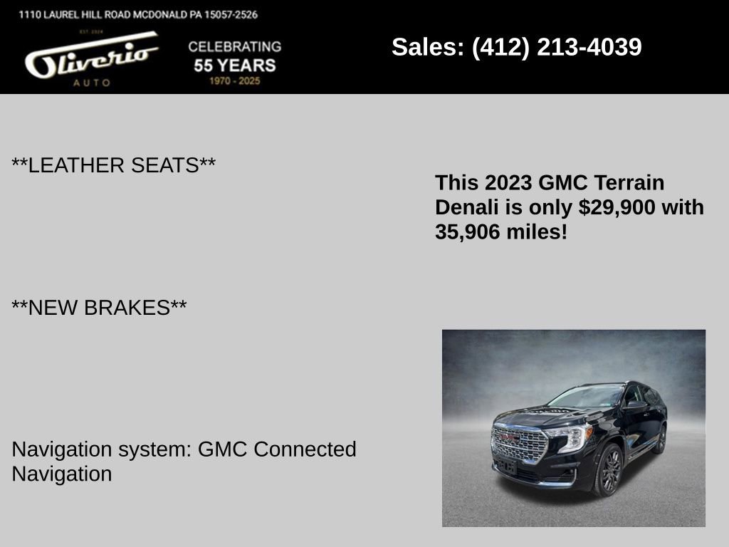 Used 2023 GMC Terrain Denali w/ Black Diamond Edition image 5