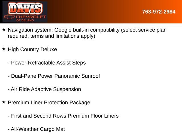 New 2026 Chevrolet Tahoe High Country AWD/4WD image 5