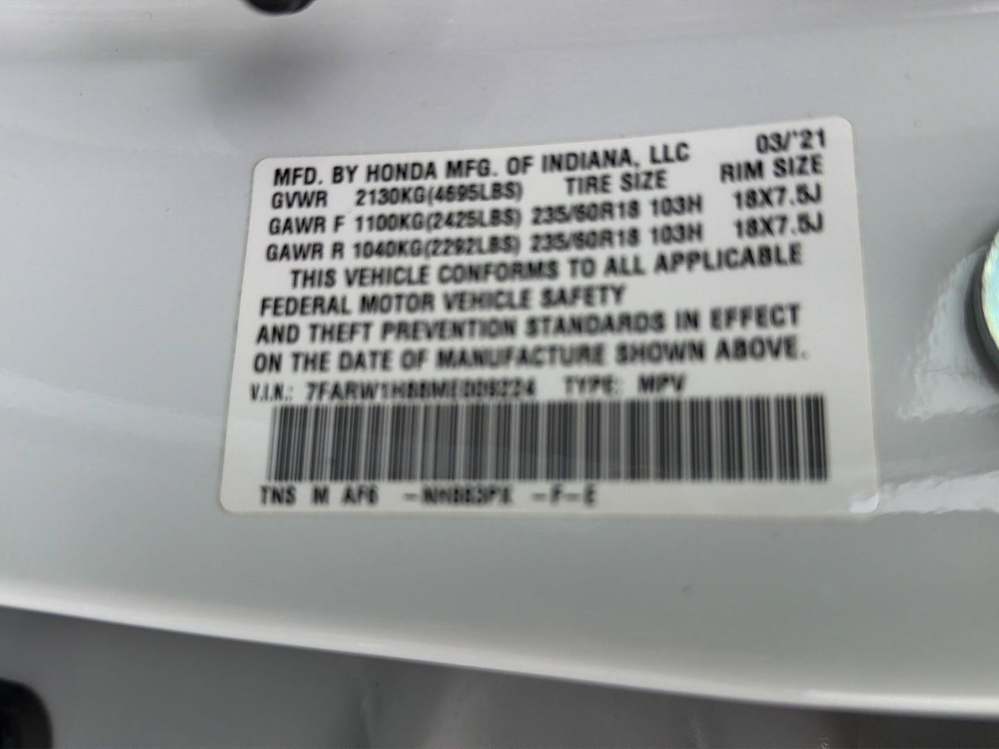 Used 2021 Honda CR-V EX-L image 44