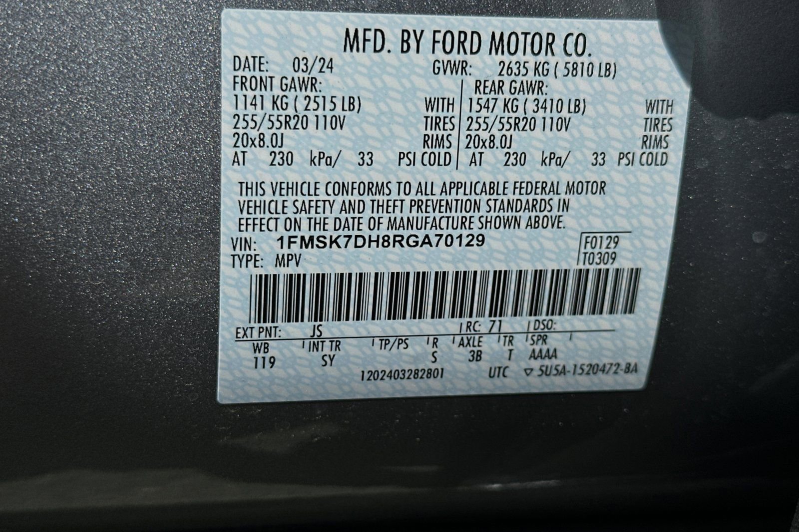 New 2024 Ford Explorer XLT w/ Equipment Group 202A image 25