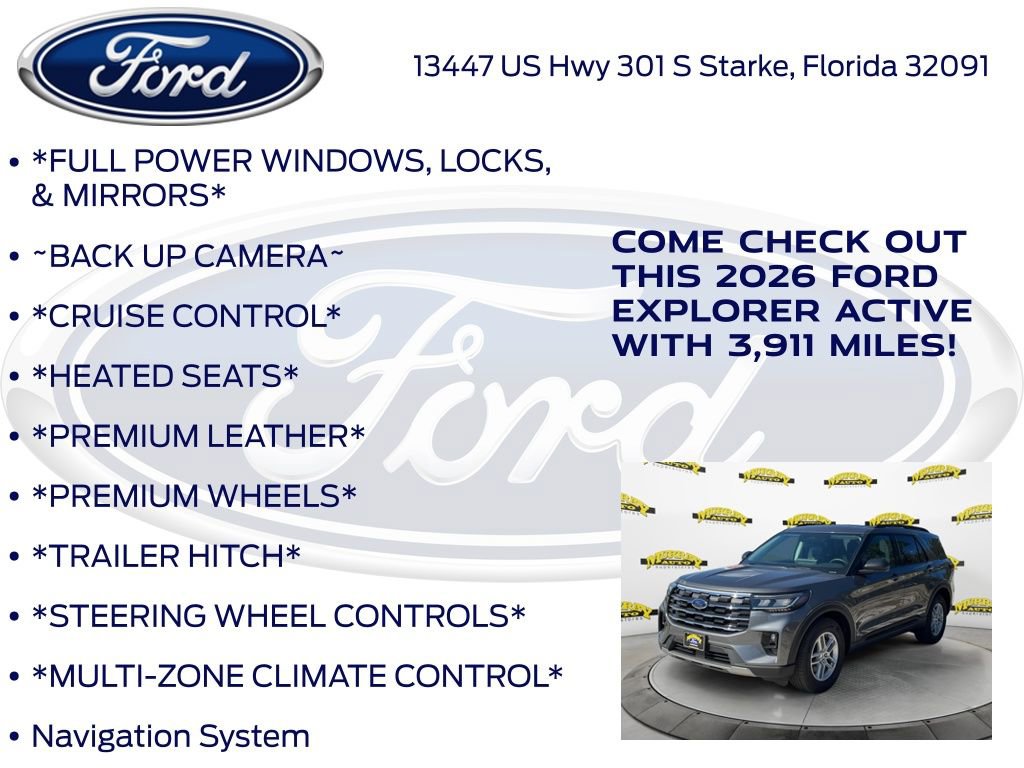 New 2026 Ford Explorer Active w/ Active Comfort Package image 10