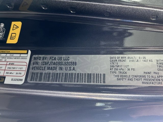 New 2025 Jeep Gladiator Sport image 27