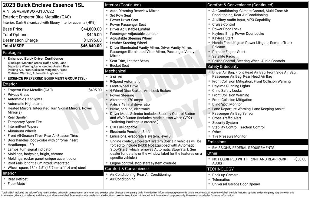 Used 2023 Buick Enclave Essence image 38