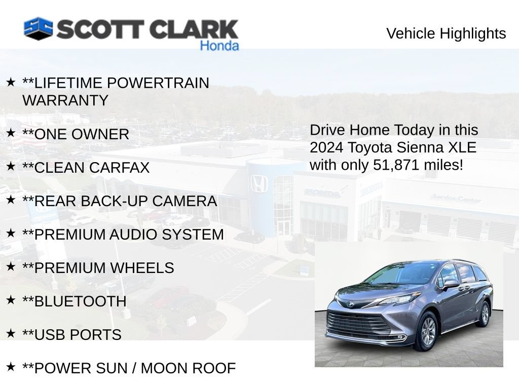 Used 2024 Toyota Sienna XLE w/ XLE Plus Package FWD image 11