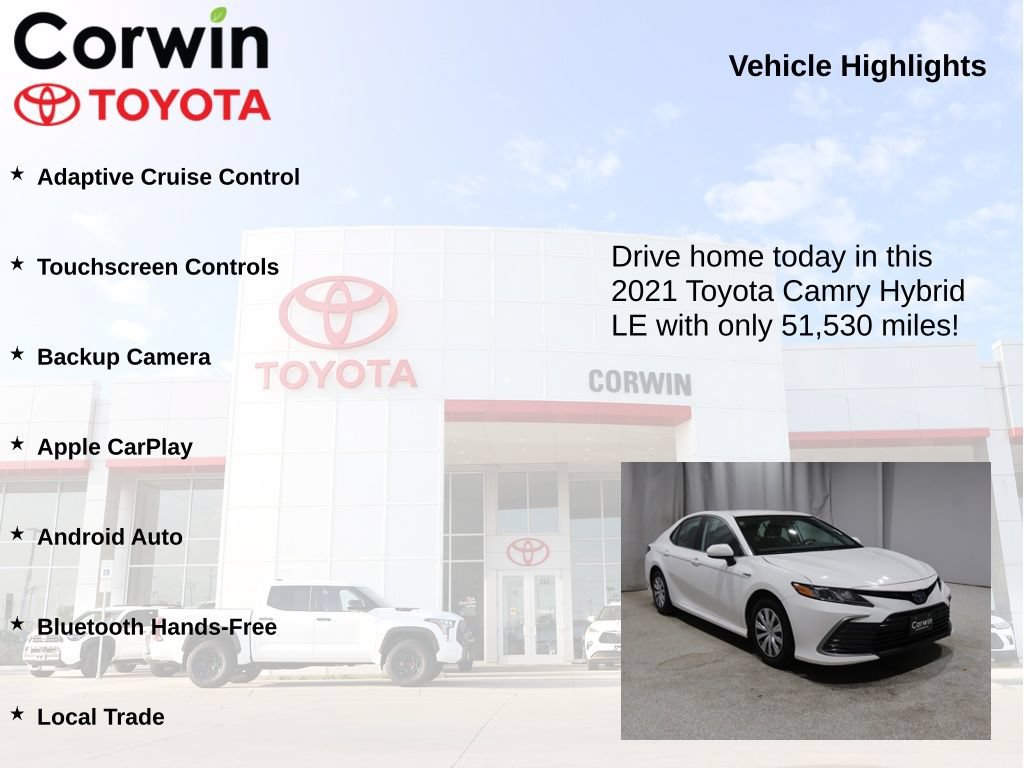 Used 2021 Toyota Camry LE FWD image 6