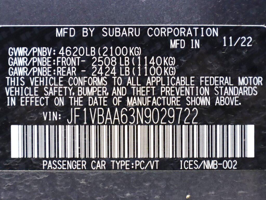 Used 2022 Subaru WRX Base image 39