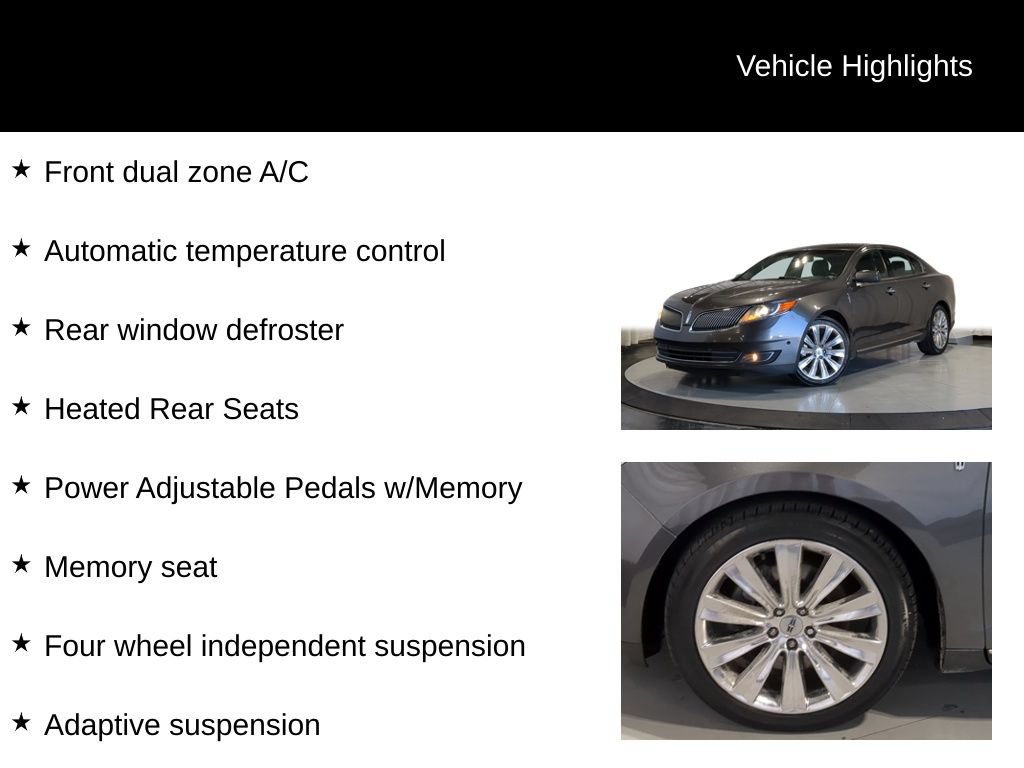 Used 2015 Lincoln MKS AWD w/ Equipment Group 201A image 25
