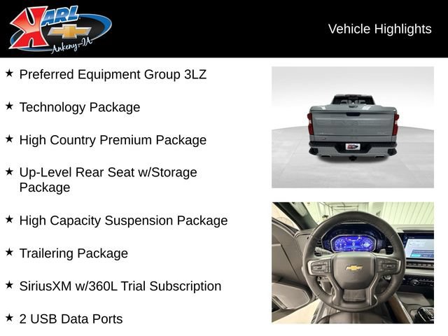 Certified 2025 Chevrolet Silverado 1500 High Country w/ High Country Premium Package AWD/4WD image 2