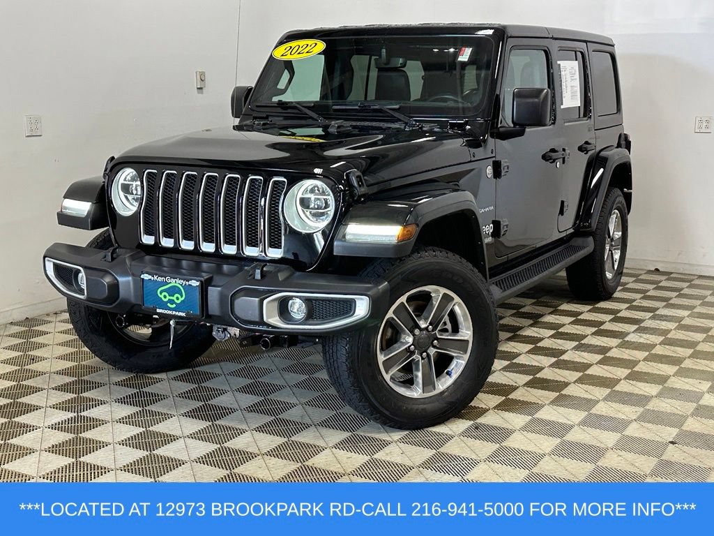 Used 2022 Jeep Wrangler Unlimited Sahara w/ LED Lighting Group