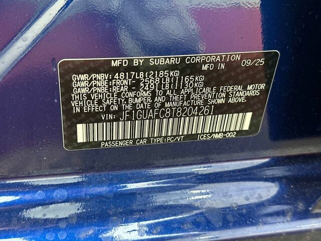 New 2026 Subaru Impreza 2.0i Sport AWD/4WD image 34