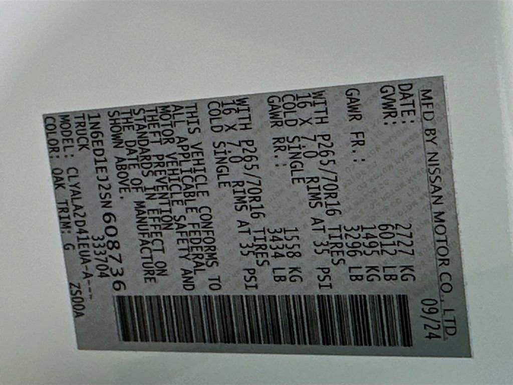 Used 2025 Nissan Frontier S image 30