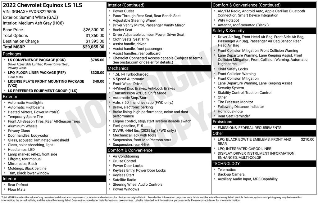 Used 2022 Chevrolet Equinox LS w/ LS Convenience Package image 12