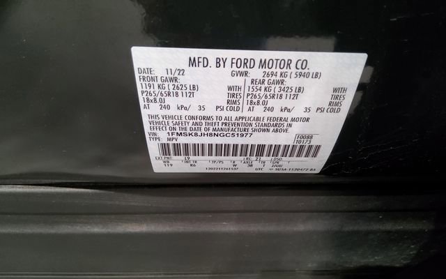 Used 2022 Ford Explorer Timberline w/ Timberline Technology Package AWD/4WD image 47