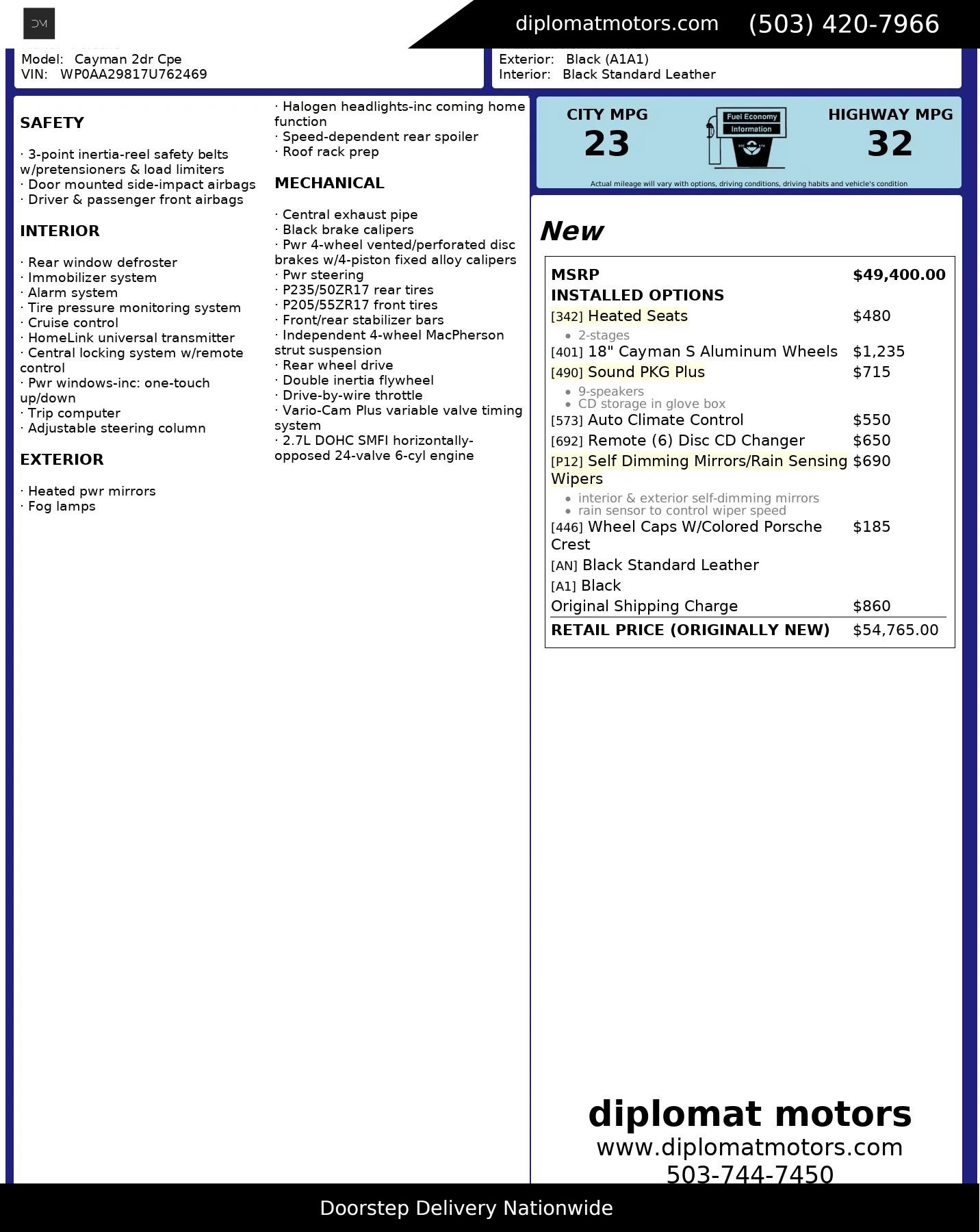 Used 2007 Porsche Cayman image 3