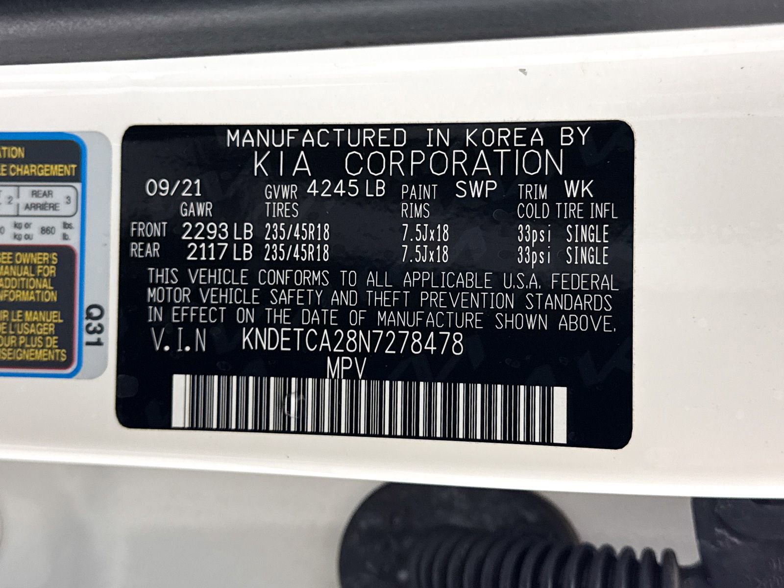 Certified 2022 Kia Seltos SX w/ Sunroof Package image 41