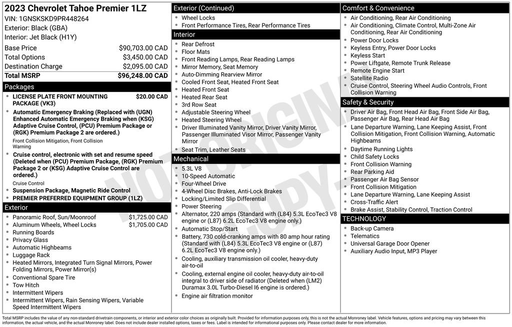 Used 2023 Chevrolet Tahoe Premier AWD/4WD image 37