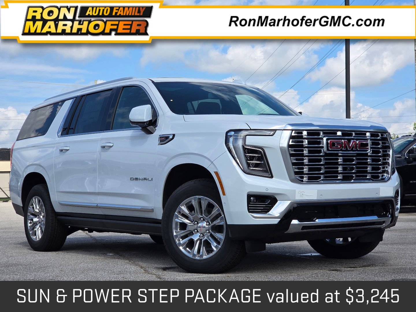 New 2026 GMC Yukon XL Denali w/ Sun & Power Step Package