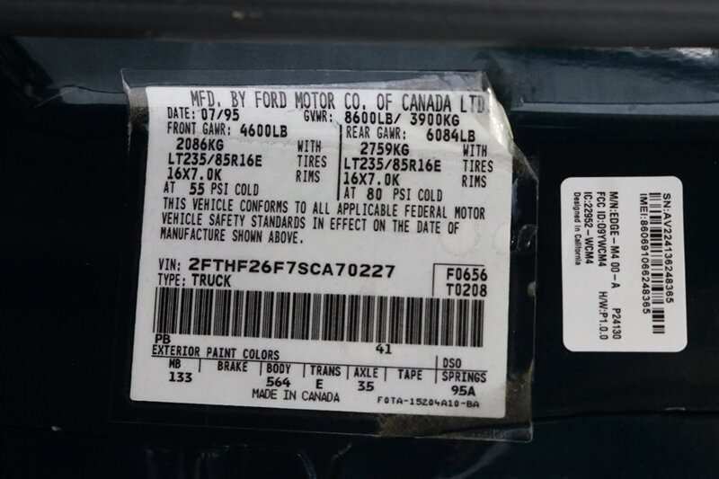 Used 1995 Ford F250 4x4 Regular Cab image 93