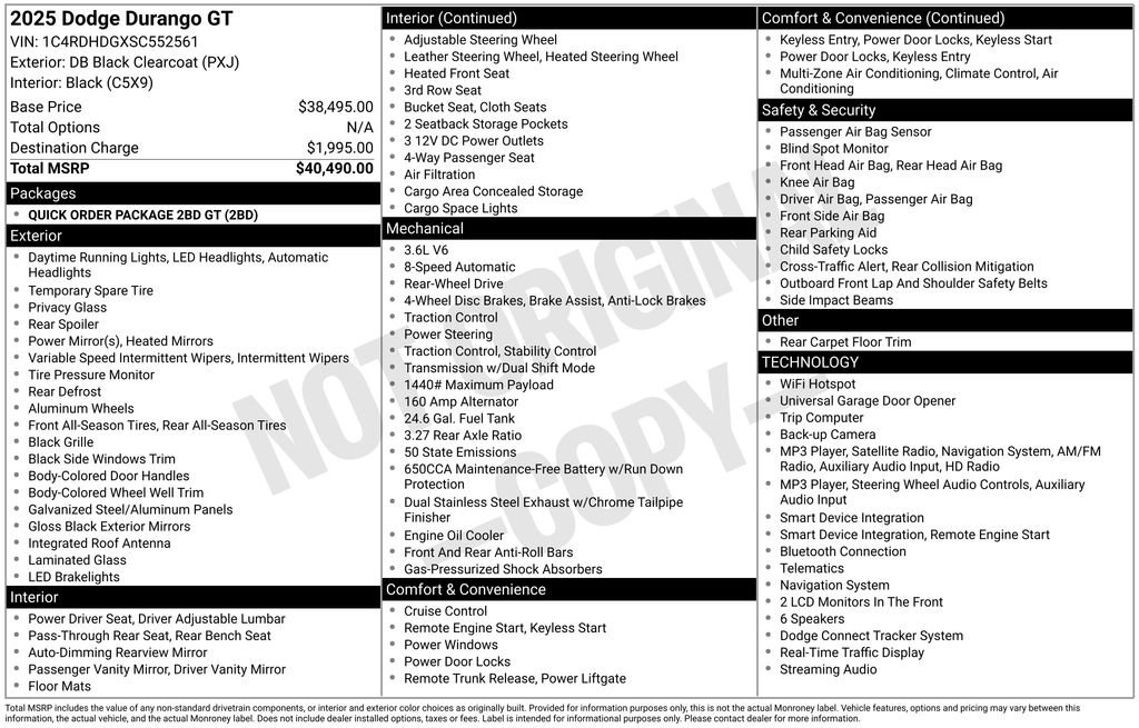 Used 2025 Dodge Durango GT RWD image 7