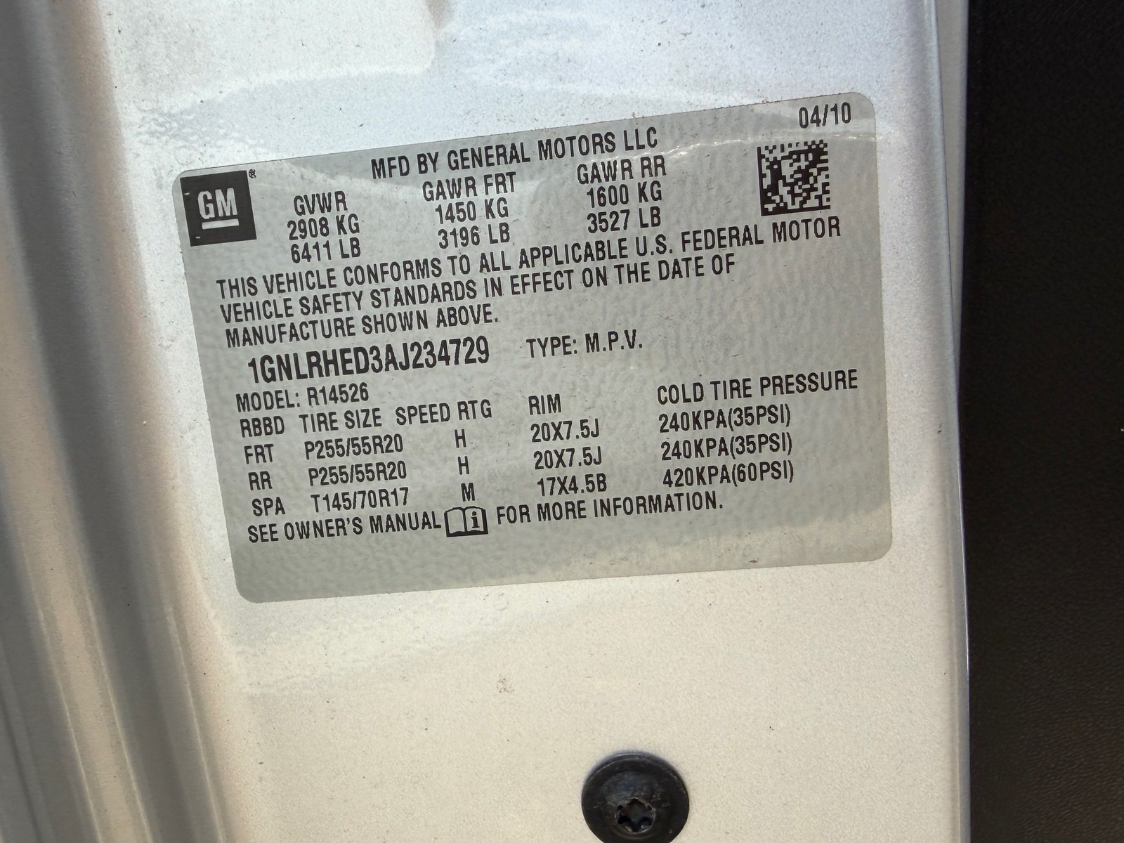 Used 2010 Chevrolet Traverse LTZ FWD image 12