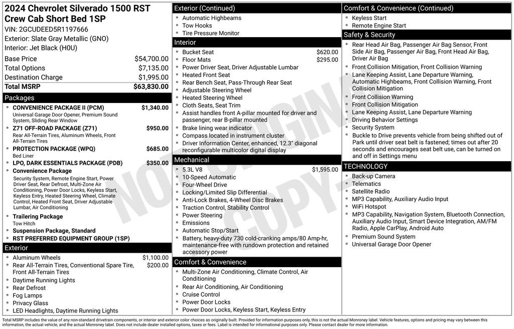 Used 2024 Chevrolet Silverado 1500 RST w/ Convenience Package II AWD/4WD image 22