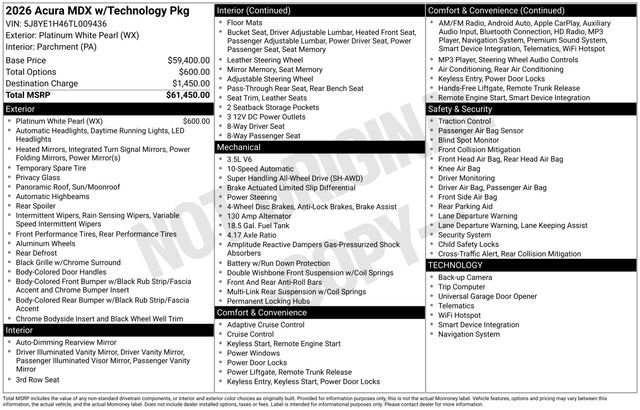 Used 2026 Acura MDX w/ Technology Package image 23