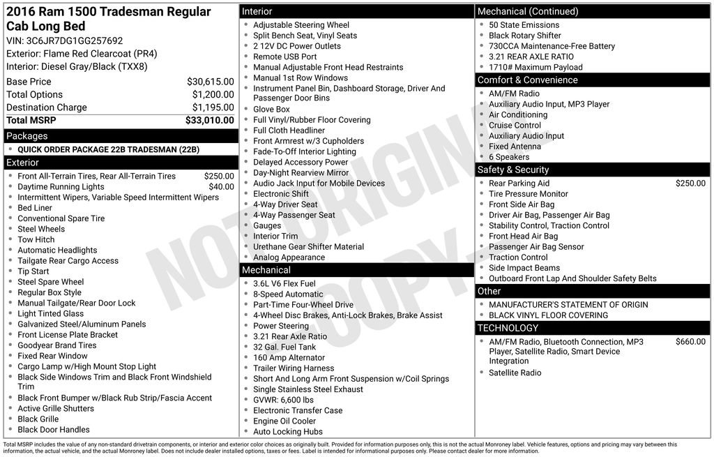 Used 2016 RAM 1500 Tradesman image 17