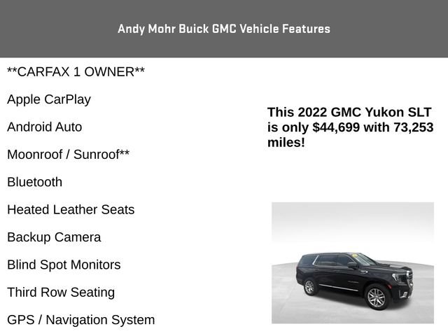 Used 2022 GMC Yukon SLT w/ SLT Premium Package AWD/4WD image 4