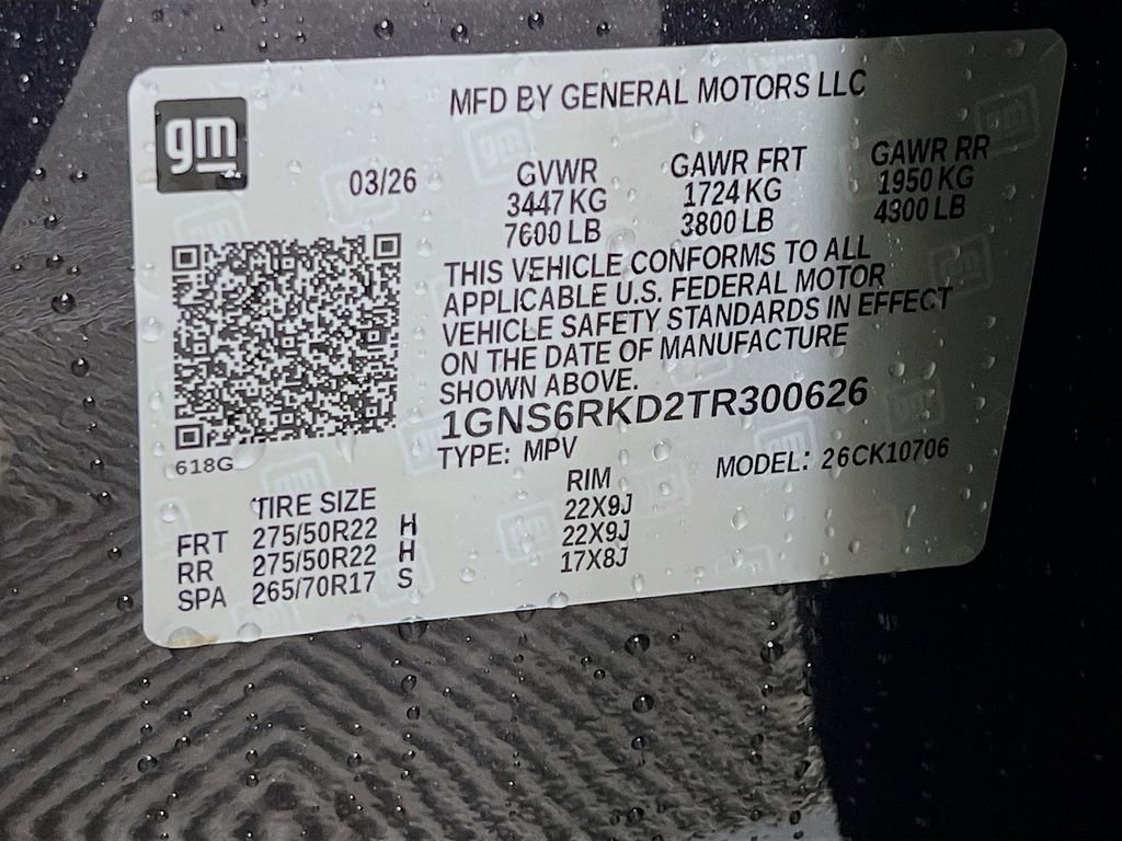 New 2026 Chevrolet Tahoe RST w/ Sun And Tow Package image 33