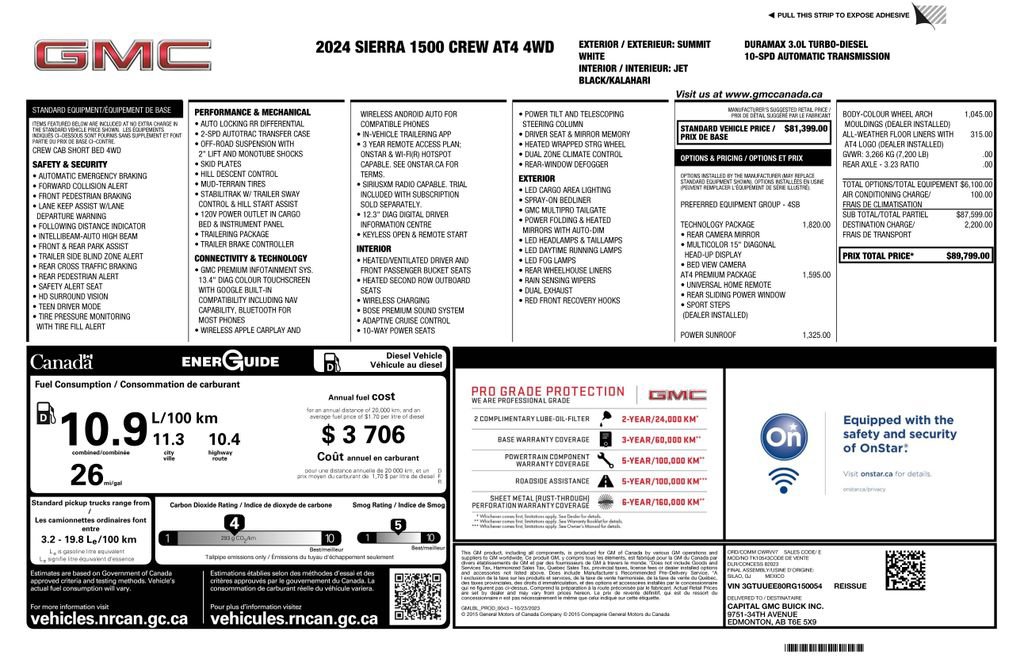 Used 2024 GMC Sierra 1500 AT4 w/ Technology Package AWD/4WD image 4