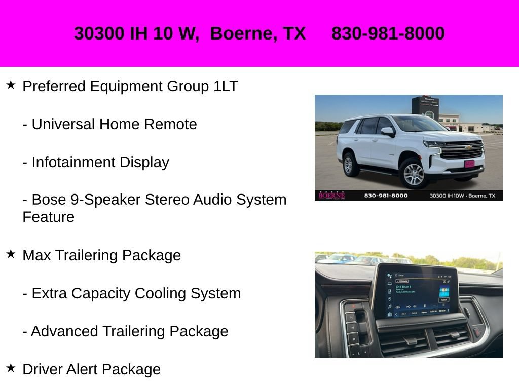 Used 2023 Chevrolet Tahoe LT w/ Luxury Package RWD image 30