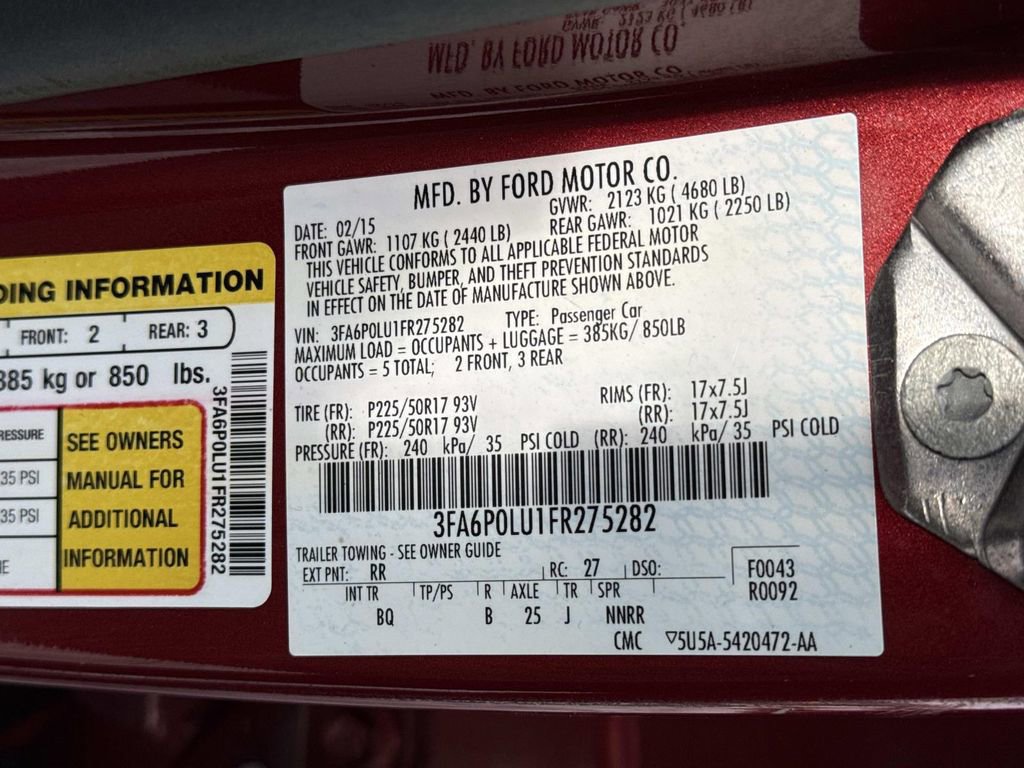 Used 2015 Ford Fusion SE w/ Equipment Group 502A image 32