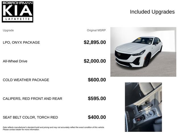 Used 2024 Cadillac CT5 V w/ LPO, ONYX Package image 4