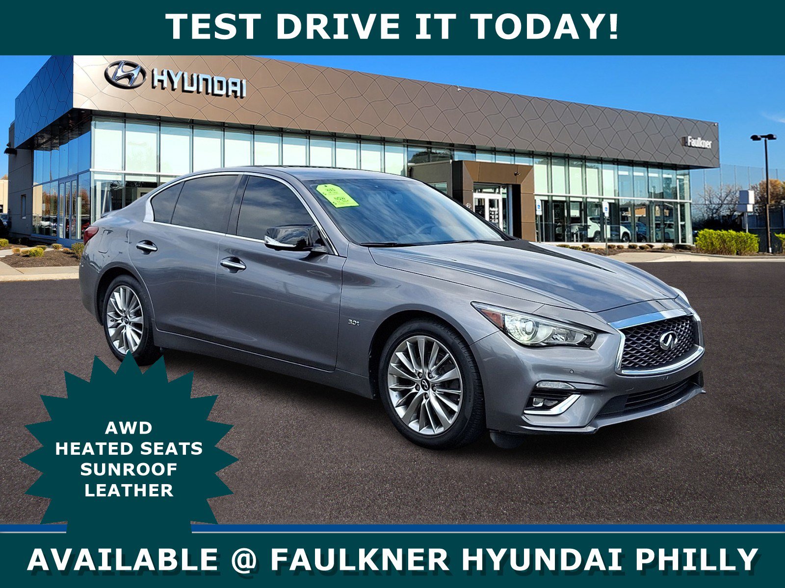 Used 2019 INFINITI Q50 Luxe w/ Essential Package (3.0T Luxe) AWD/4WD image 1