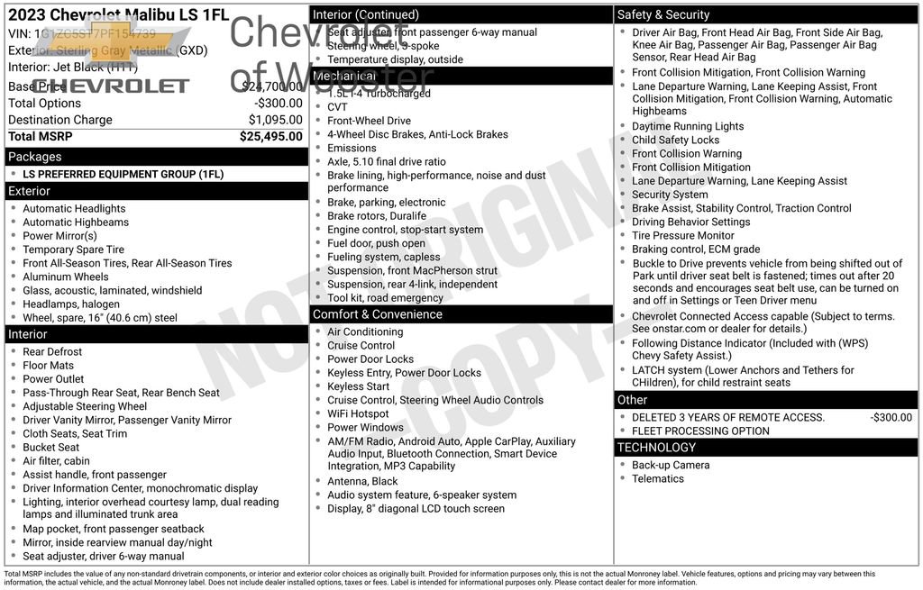 Used 2023 Chevrolet Malibu LS image 18