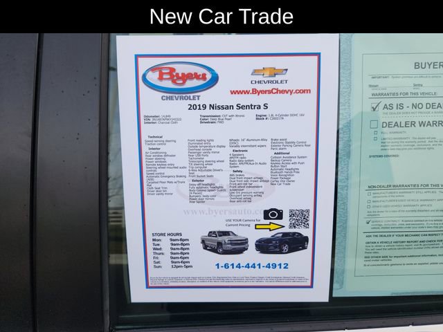 Used 2019 Nissan Sentra S w/ Appearance Package image 12