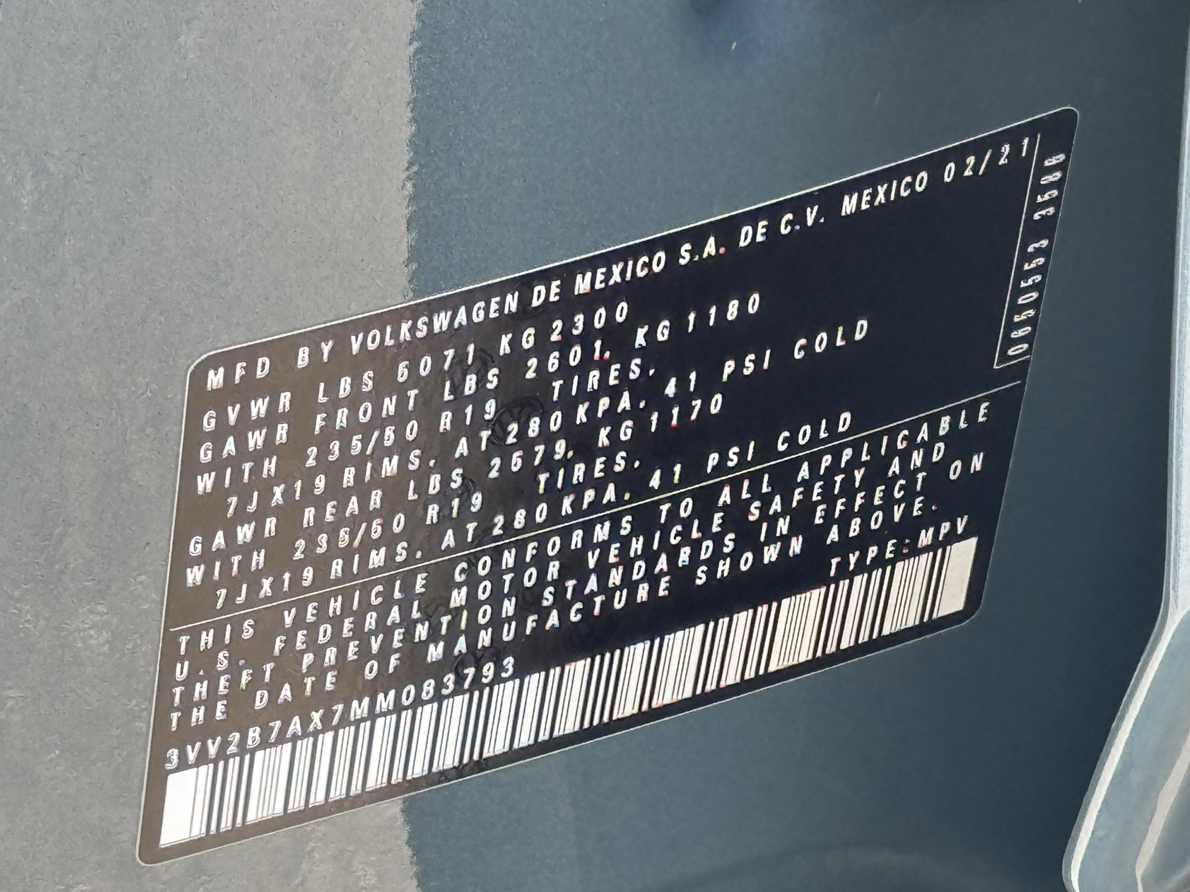 Certified 2021 Volkswagen Tiguan SEL AWD/4WD image 39