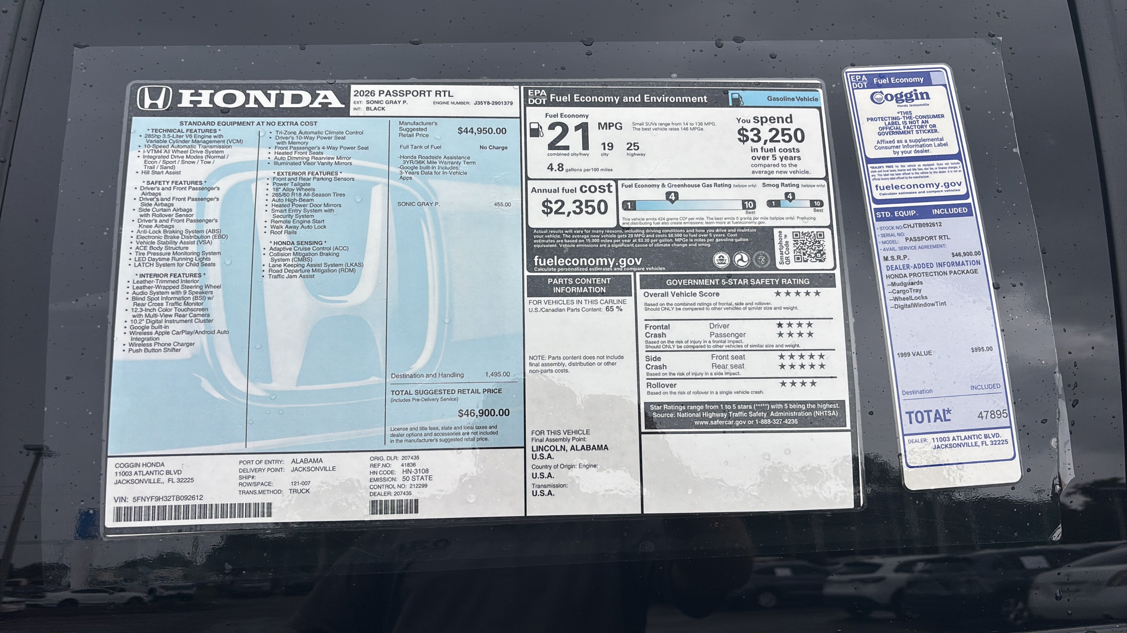 New 2026 Honda Passport RTL image 10