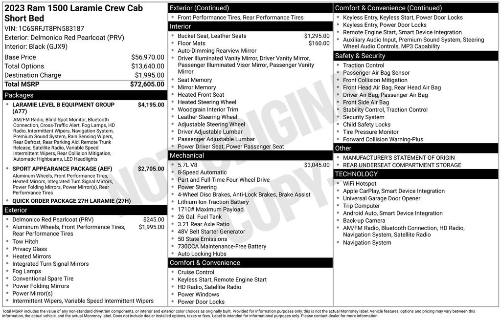 Certified 2023 RAM 1500 Laramie AWD/4WD image 7
