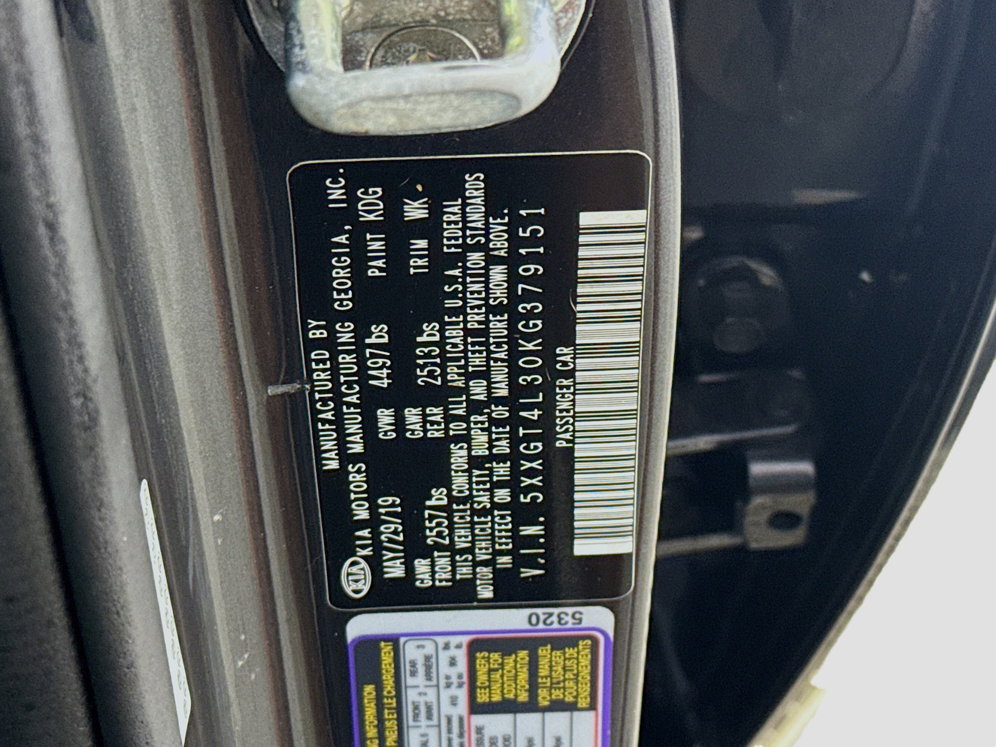 Used 2019 Kia Optima S w/ S Panoramic Sunroof Package image 40