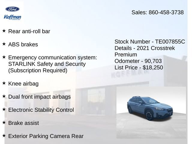 Used 2021 Subaru Crosstrek 2.0i Premium AWD/4WD image 22