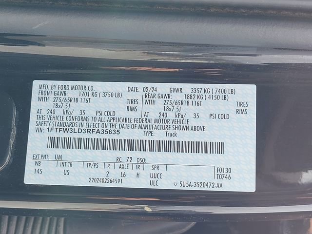 Used 2024 Ford F150 XLT w/ Mobile Office Package AWD/4WD image 15