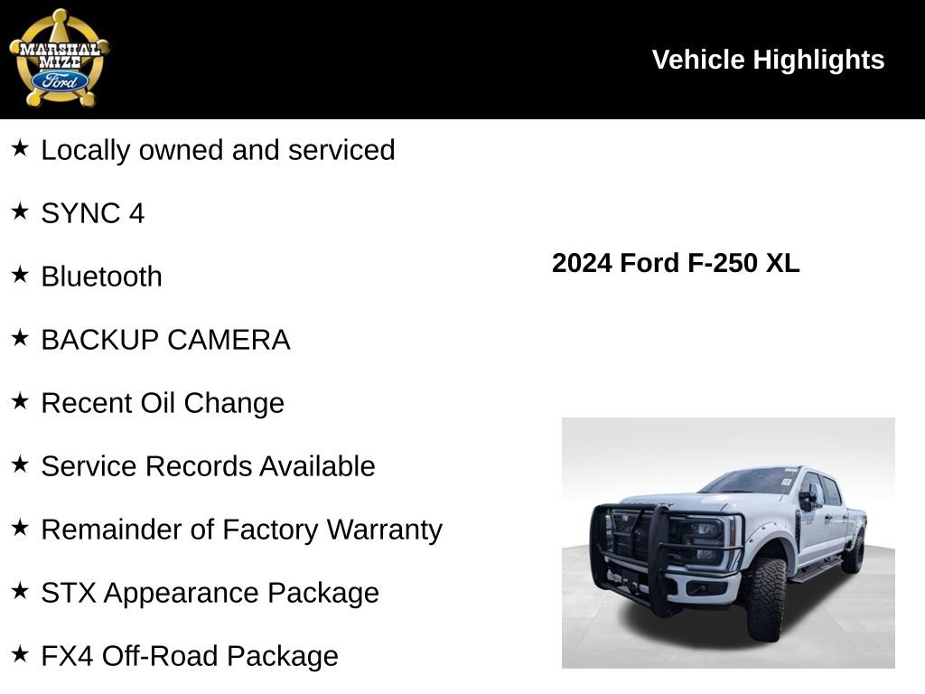 Used 2024 Ford F250 XL w/ STX Appearance Package AWD/4WD image 2