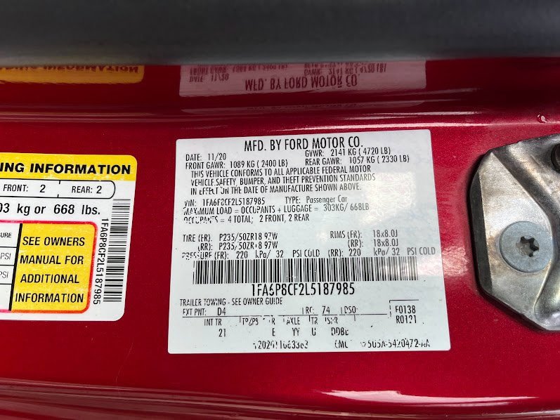 Used 2020 Ford Mustang GT w/ Equipment Group 301A image 7