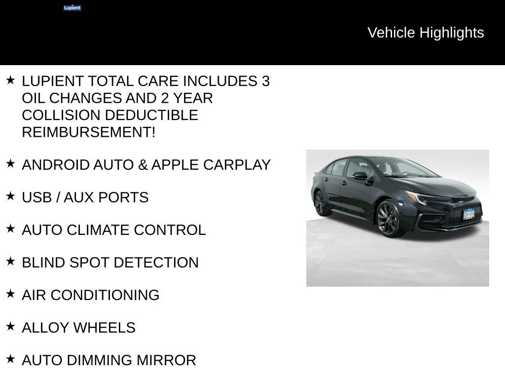 Used 2025 Toyota Corolla SE w/ Convenience Package image 5