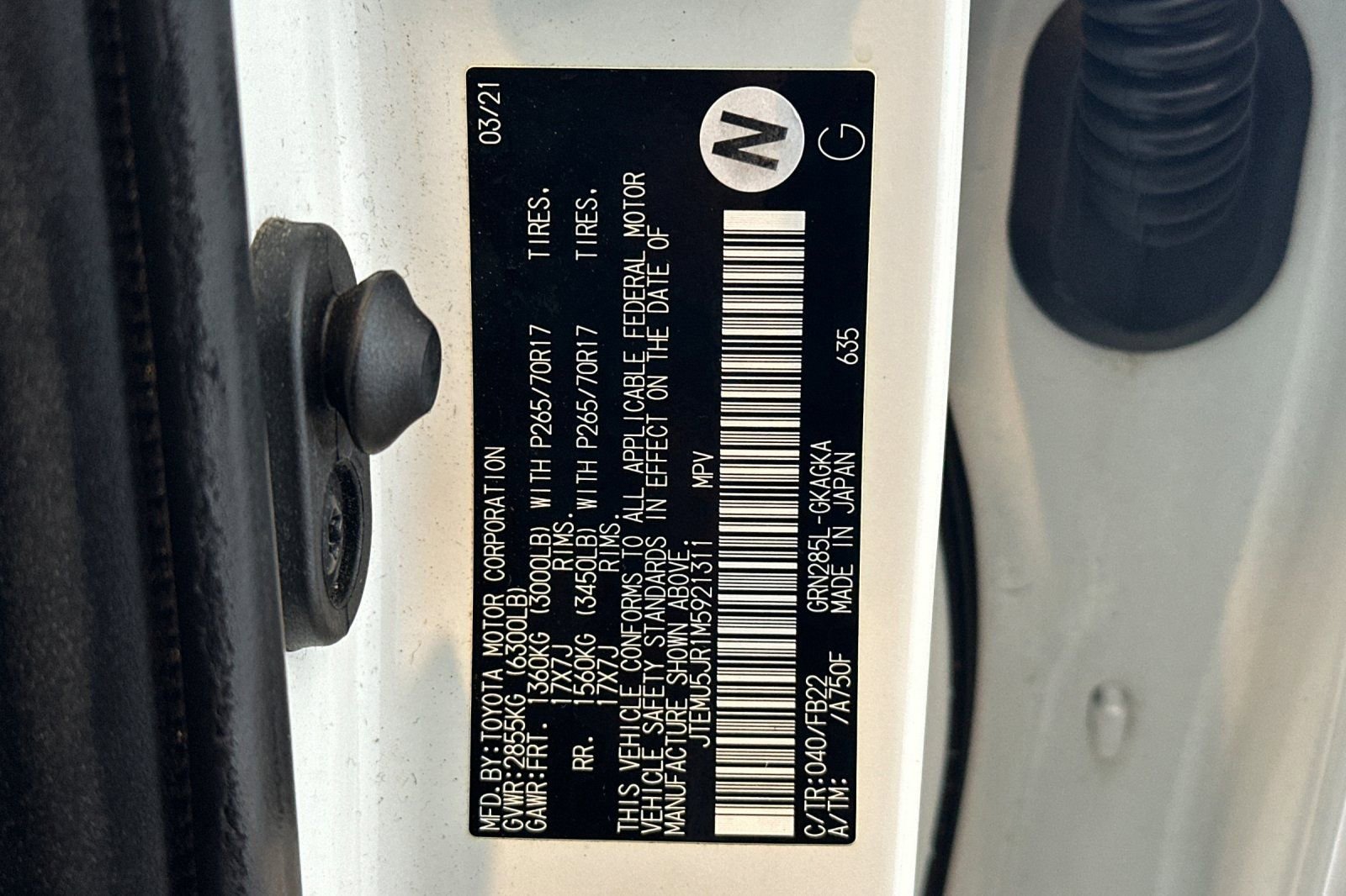 Certified 2021 Toyota 4Runner SR5 AWD/4WD image 29