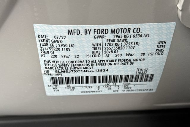 Used 2022 Lincoln Aviator Reserve w/ Elements Package Plus AWD/4WD image 58