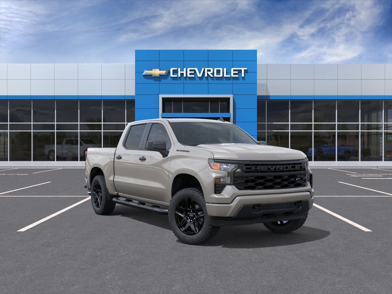 New 2026 Chevrolet Silverado 1500 Custom w/ Turbomax Blackout Package AWD/4WD image 9